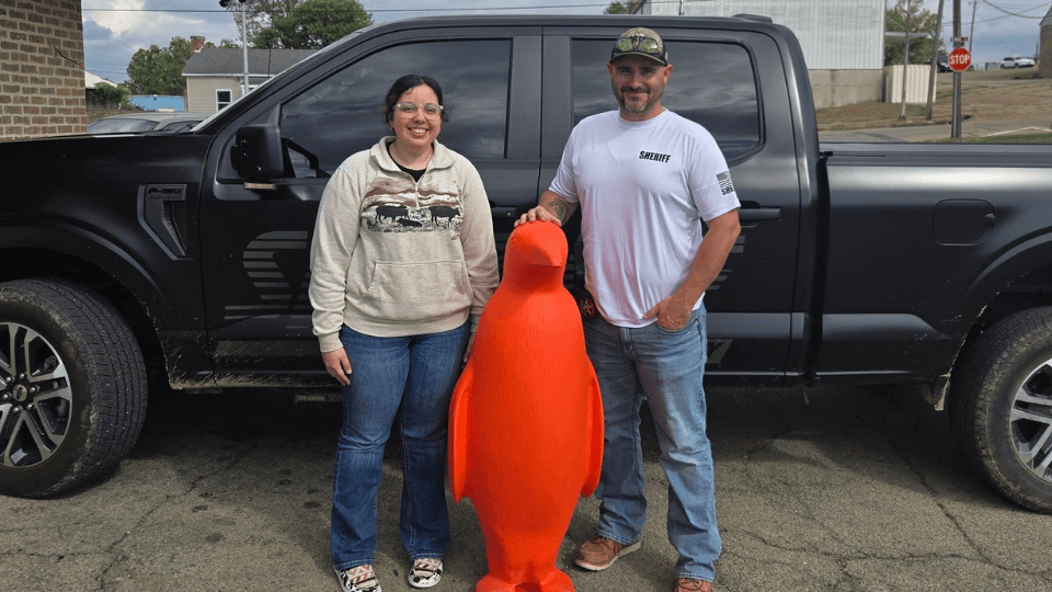 Stolen Penguin Statue Recovered in Madison County